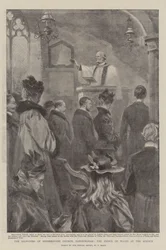 The Reopening of Shernbourne Church, Sandringham, the Prince of Wales at the Service